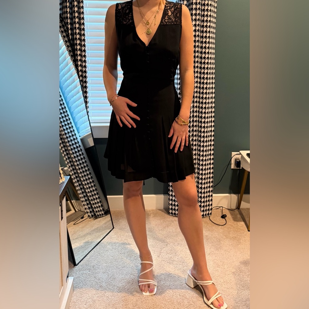 JOIE, Medium Silk Black Dress